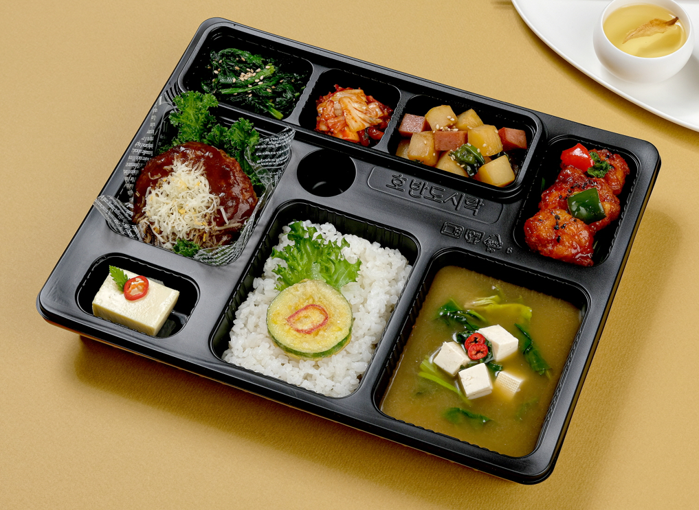 호반명품 3호 : 수제눈꽃치즈함박스테이크 + 칠리치킨 (보온+보냉 도시락) / 수거 포함