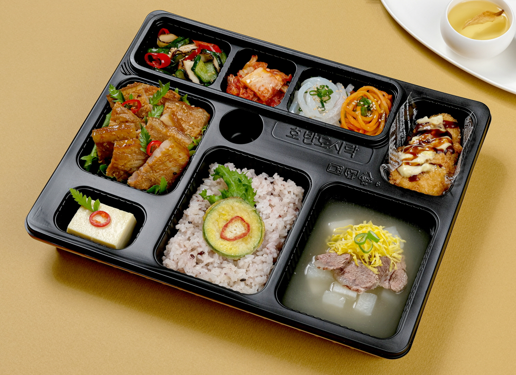 호반명품 5호 : 맥적구이 + 새우까스 (보온+보냉 도시락) / 수거 포함